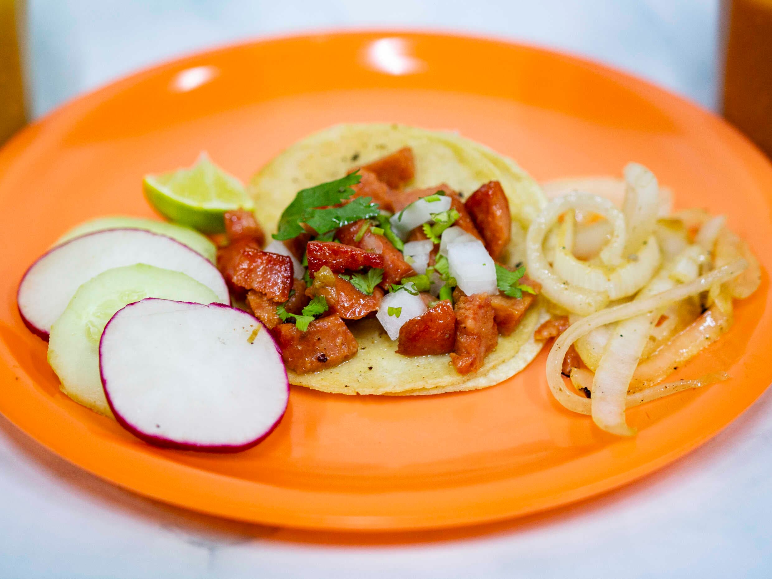 Paquete de 5 Tacos de Chorizo