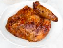 Combo Medio Pollo Frito + Papas + bebidas