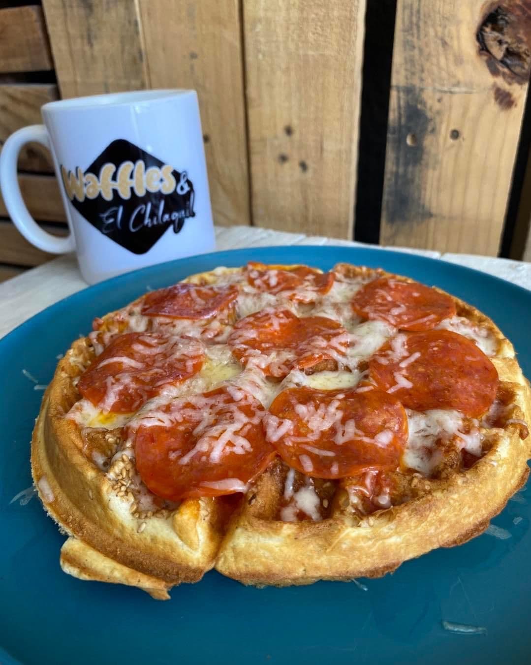 Pizza Waffle Peperoni