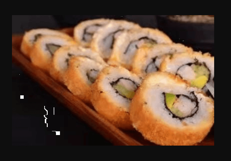 1 Rollo de Sushi Empanizado + Arroz o Espagueti 寿司