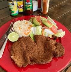 Filete de pescado empanizado