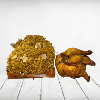 5. Caja grande arroz chino + 1 pollo