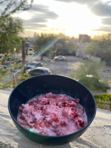 Fresas con Crema