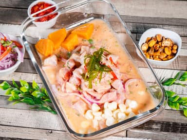 Ceviche Del Día + Chicha Natural 500ml