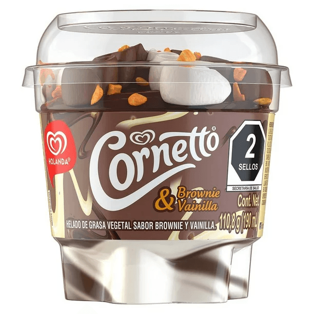 COPA CORNETTO BROWNIE VAIN HOLANDA 190G.