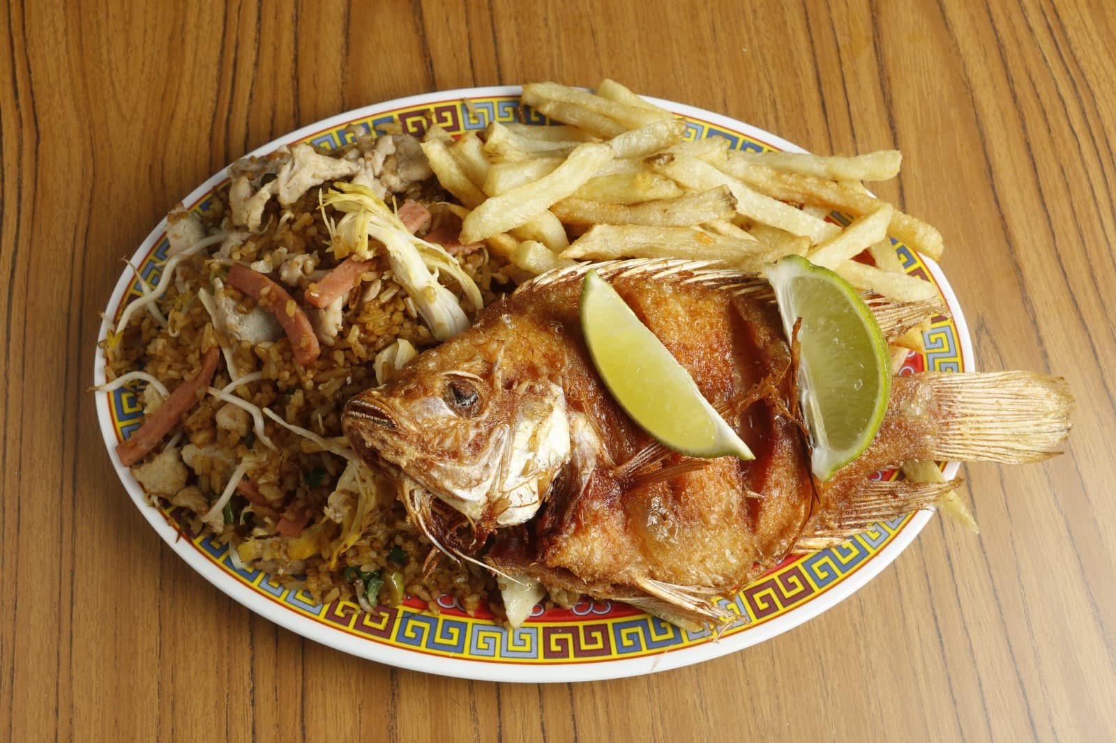 Menú con Mojarra Frita