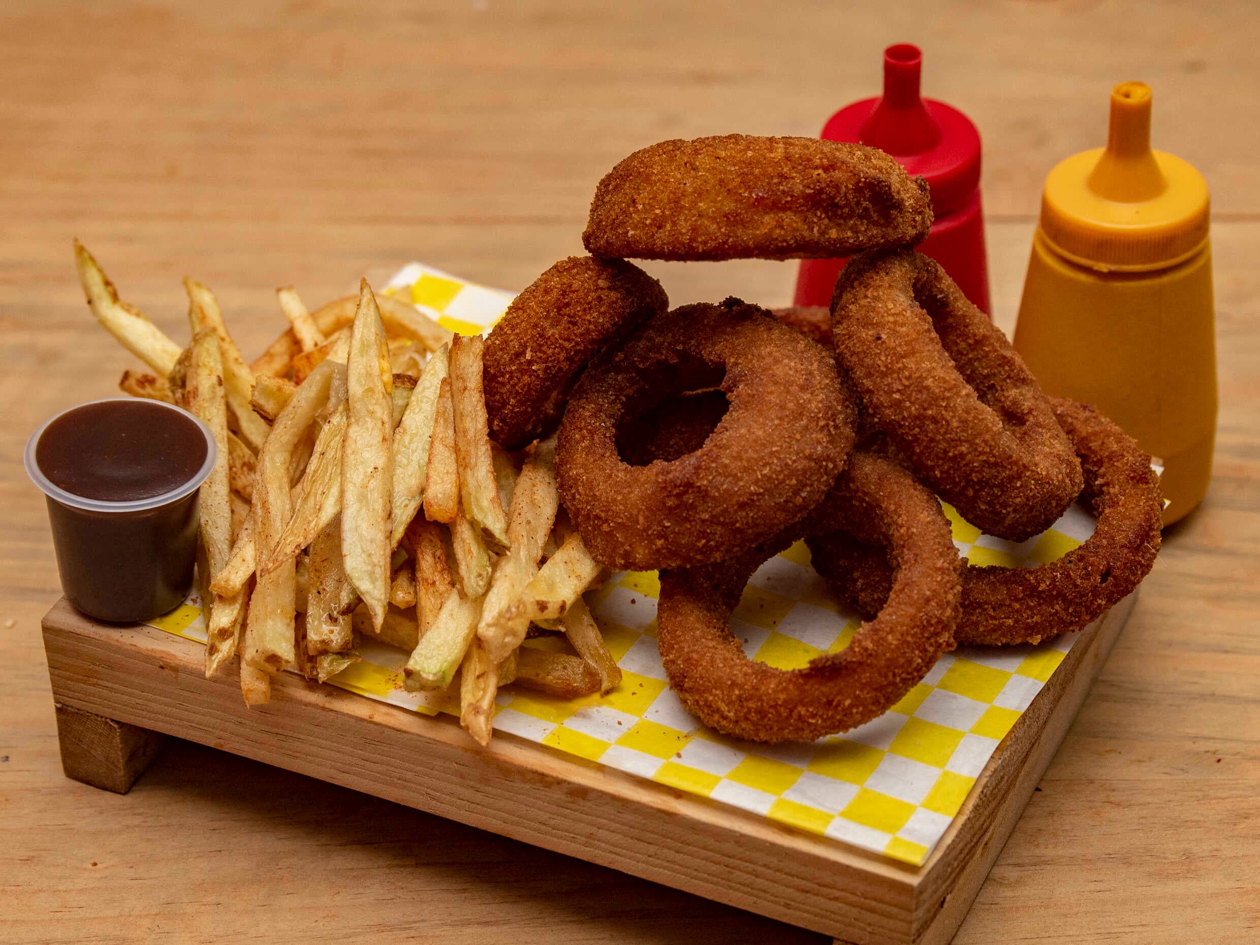 combo aros y papas fritas naturales