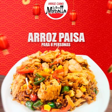 Arroz Paisa 8 Personas