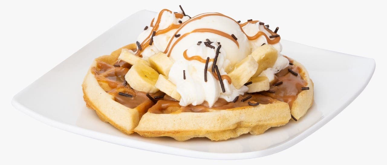 Waffle Arequipe y Banano