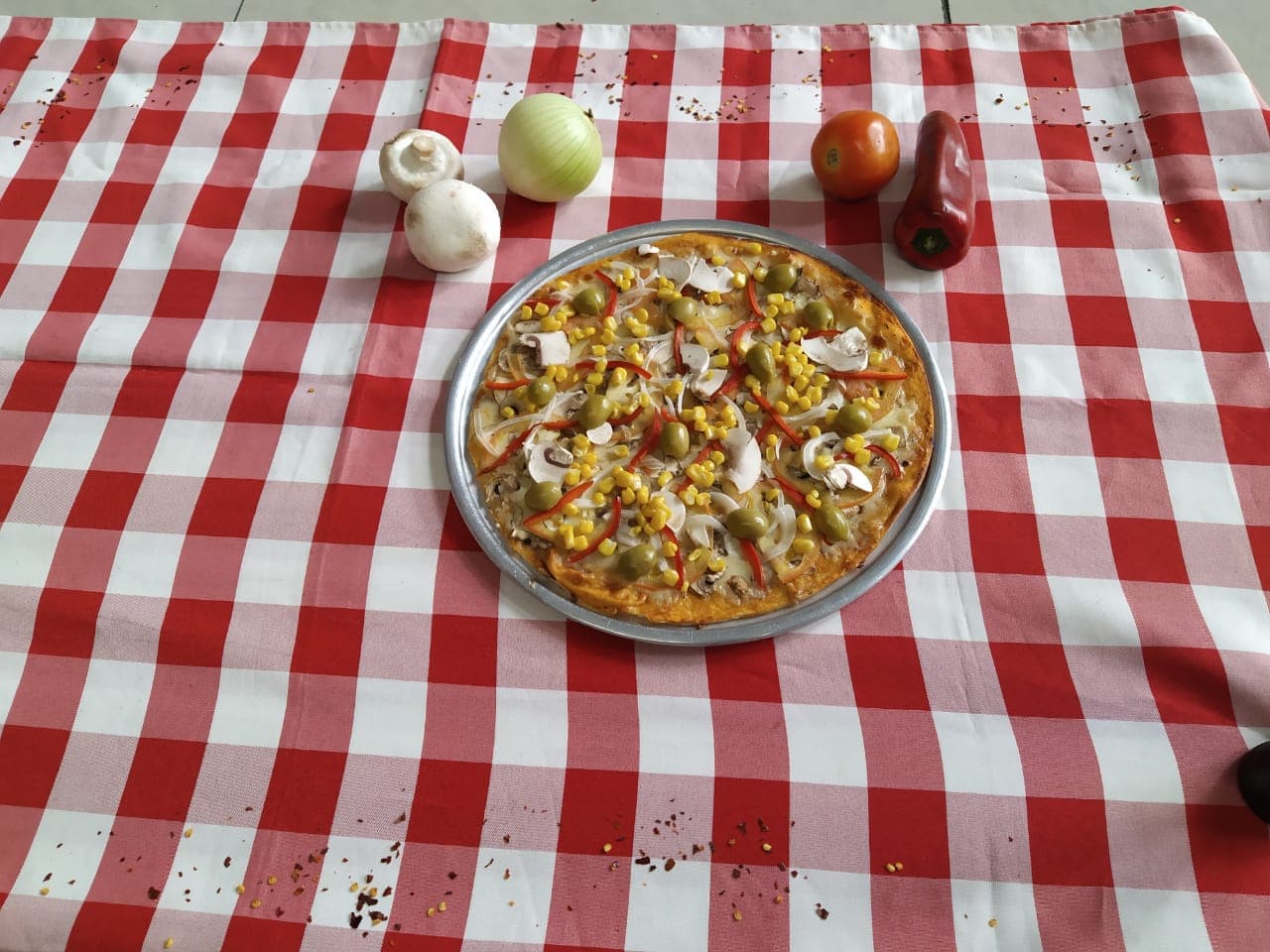 1 Pizza de 6 Porciones 3 Ingredientes