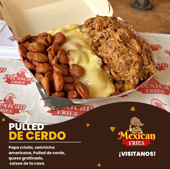 Salchipapa Pulled de Cerdo Personal