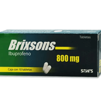 Brixsons Ibuprofeno 800 mg 10 Tabletas