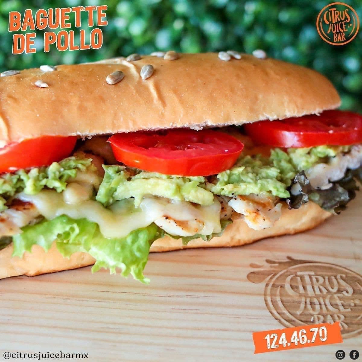 Baguette Pollo a la Parrilla