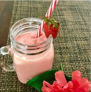 Smoothie Banano y Fresa