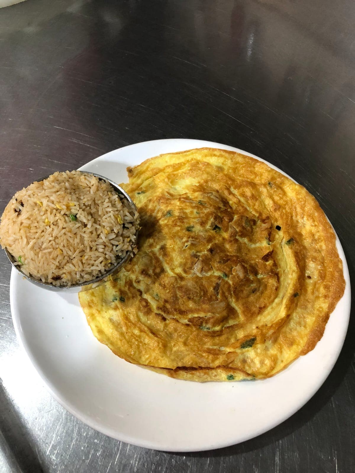 Tortilla de Pollo más Chaufa