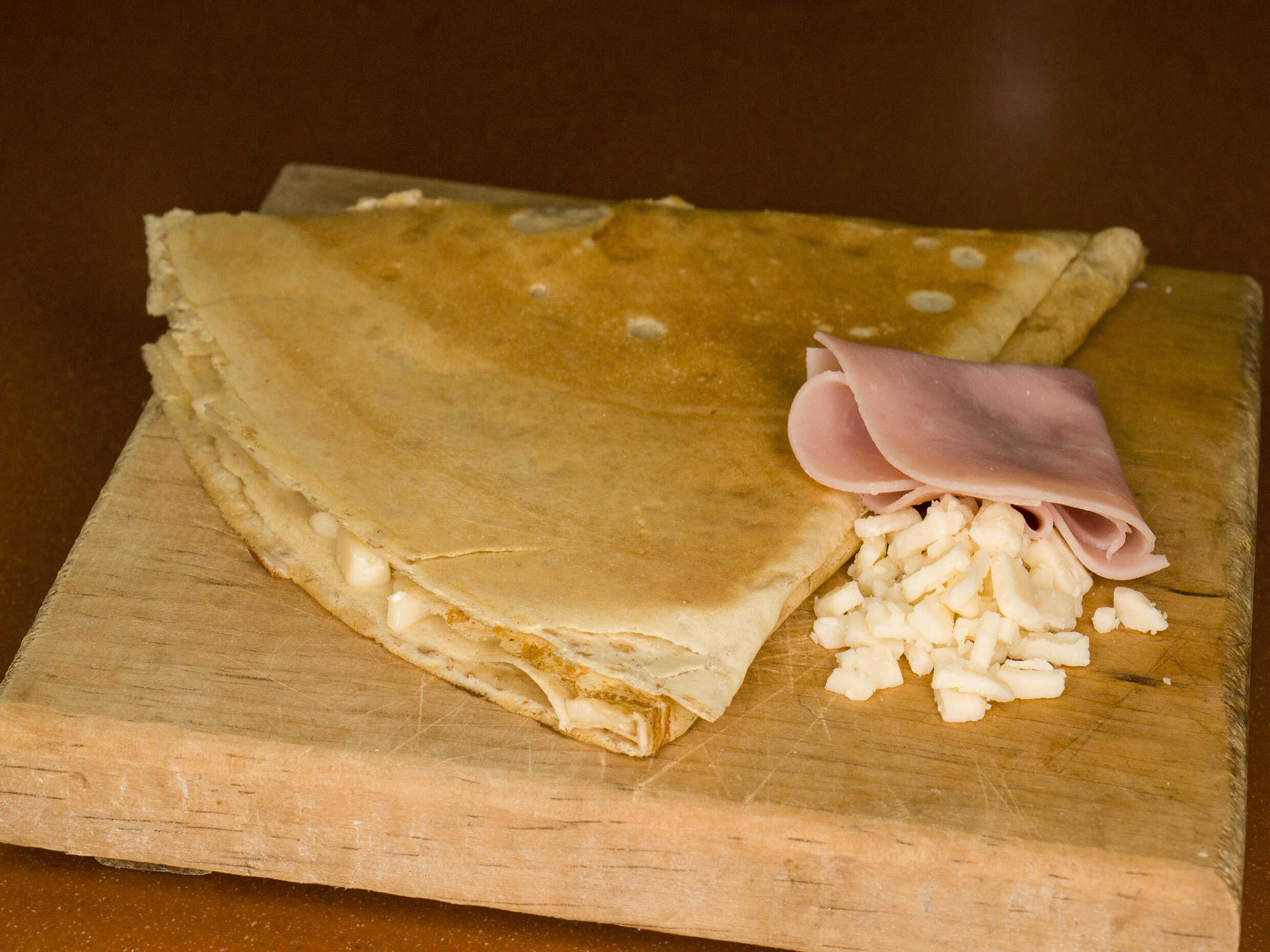 Crepa de Queso con Jamón