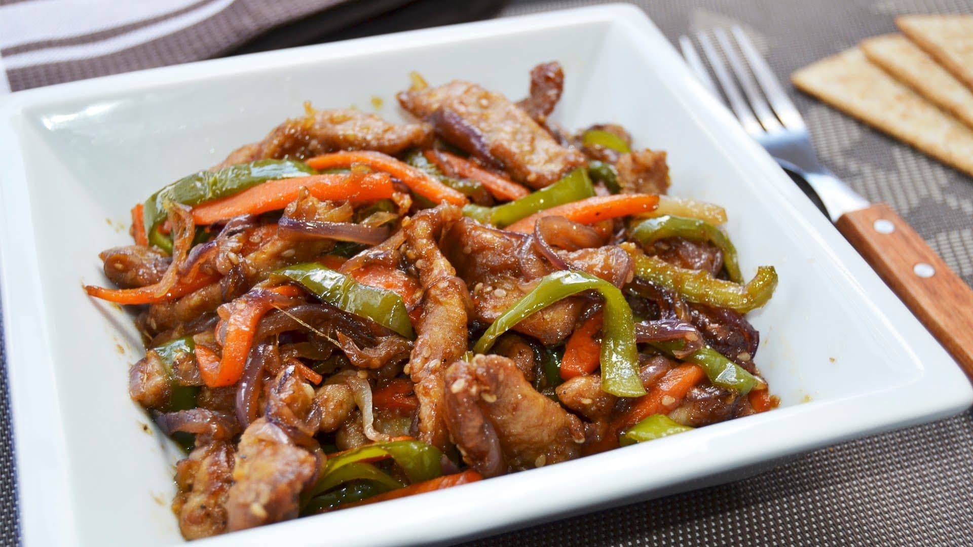 Chop Suey con Carne de Res