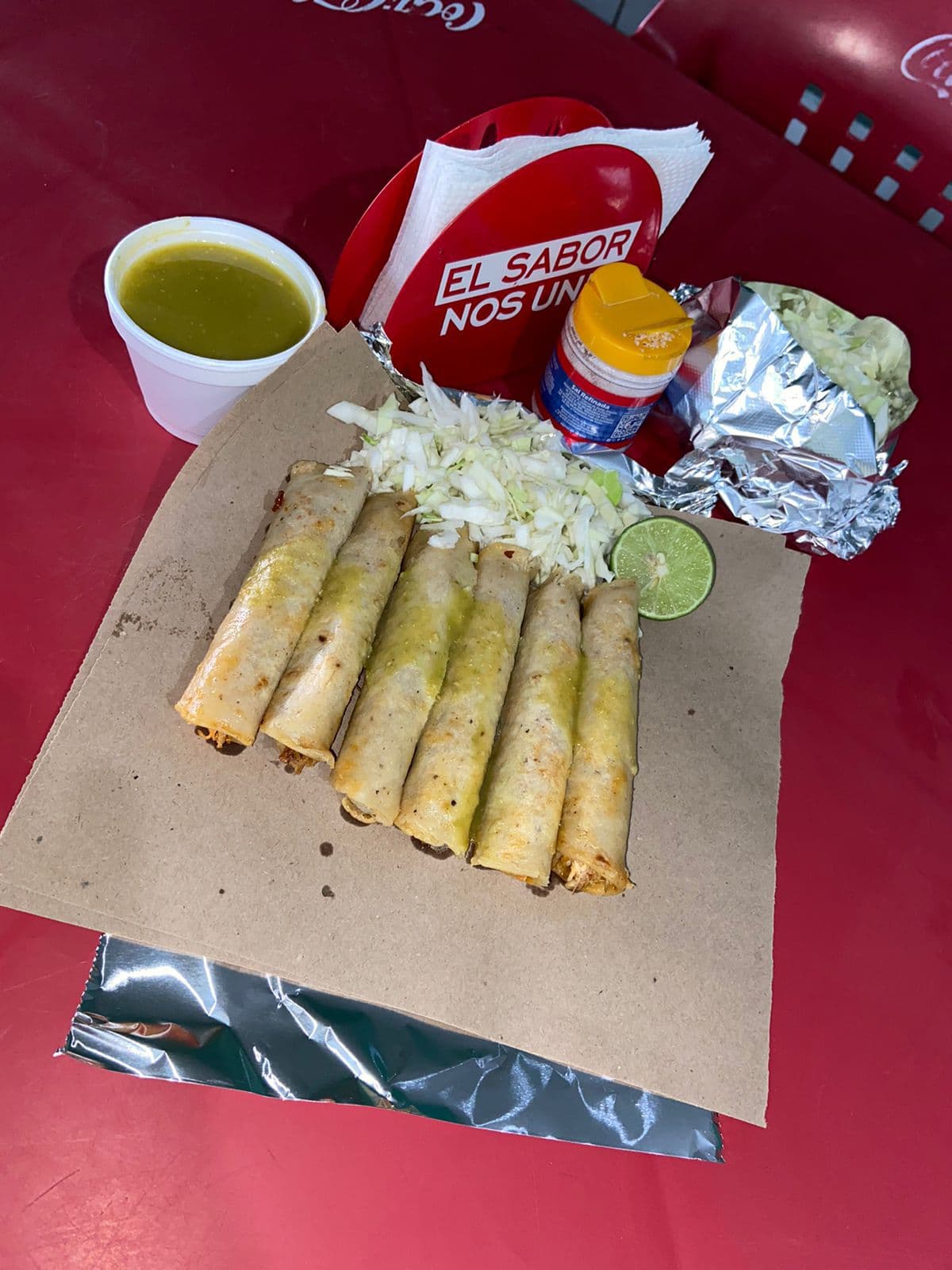 Orden 6 Tacos de Frijol y Refresco 600 ml