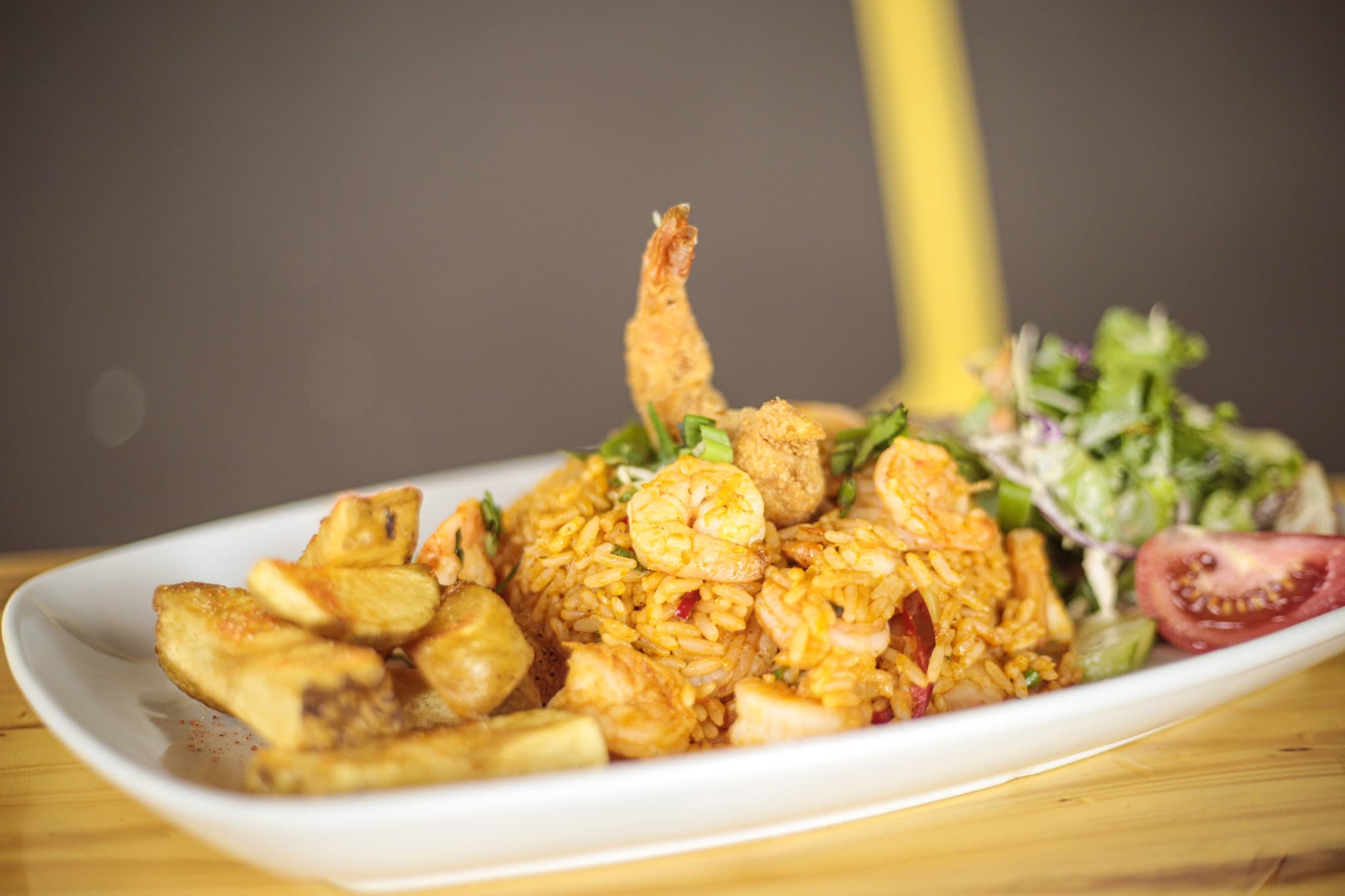 Camarones con Arroz