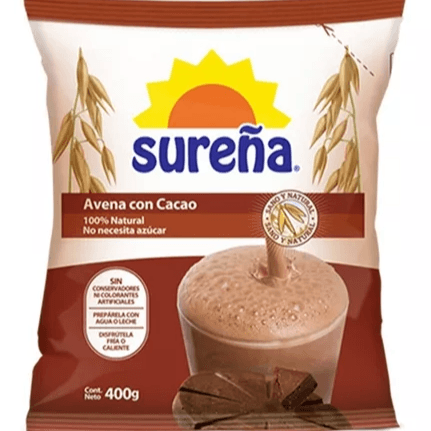 AVENA CON CACAO LA SURENA  400GR       .
