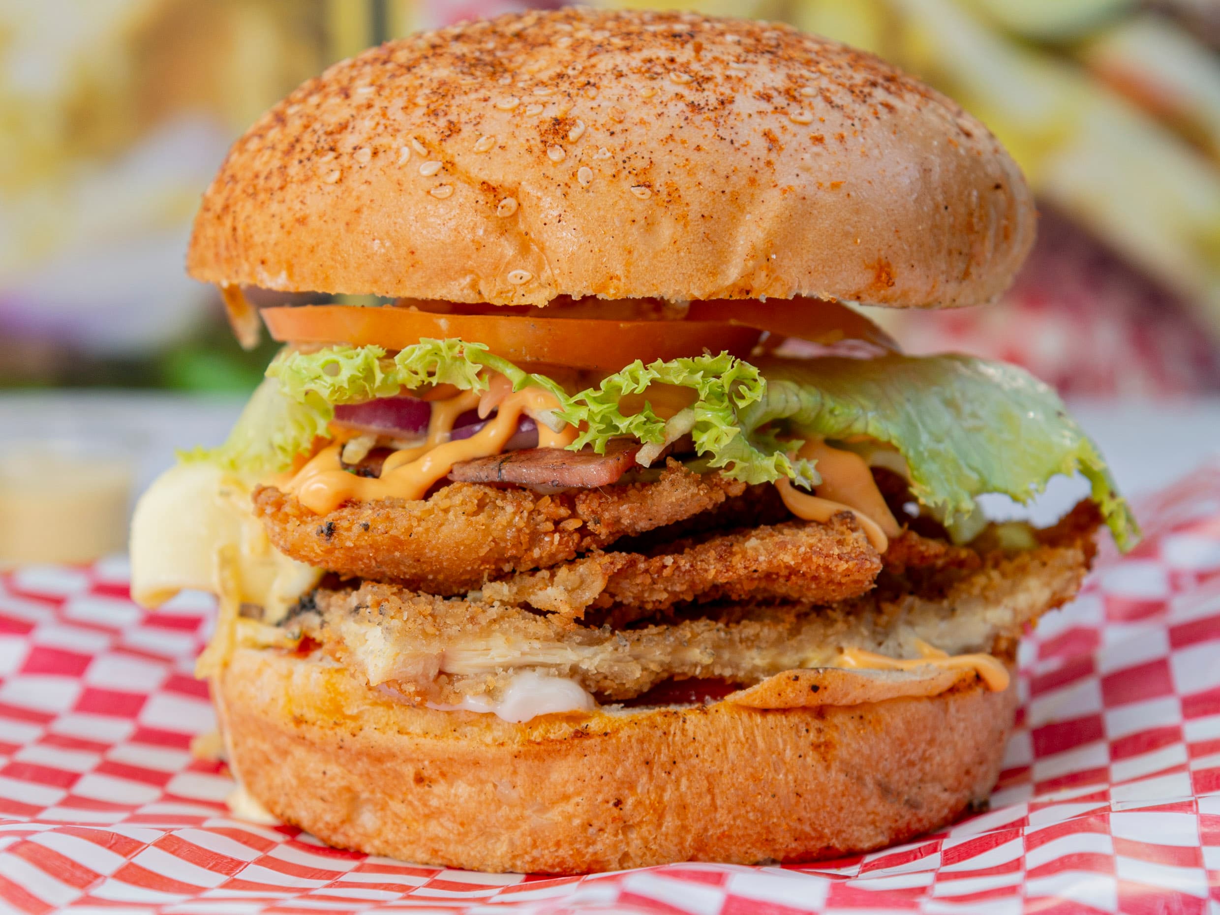 Hamburguesa chicken Apanado