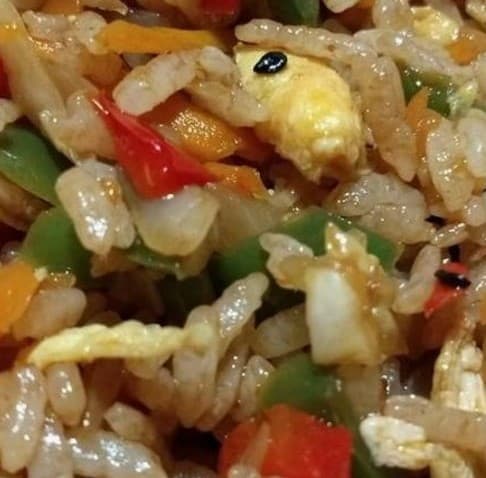 Tazón de Yakimeshi de Camarón
