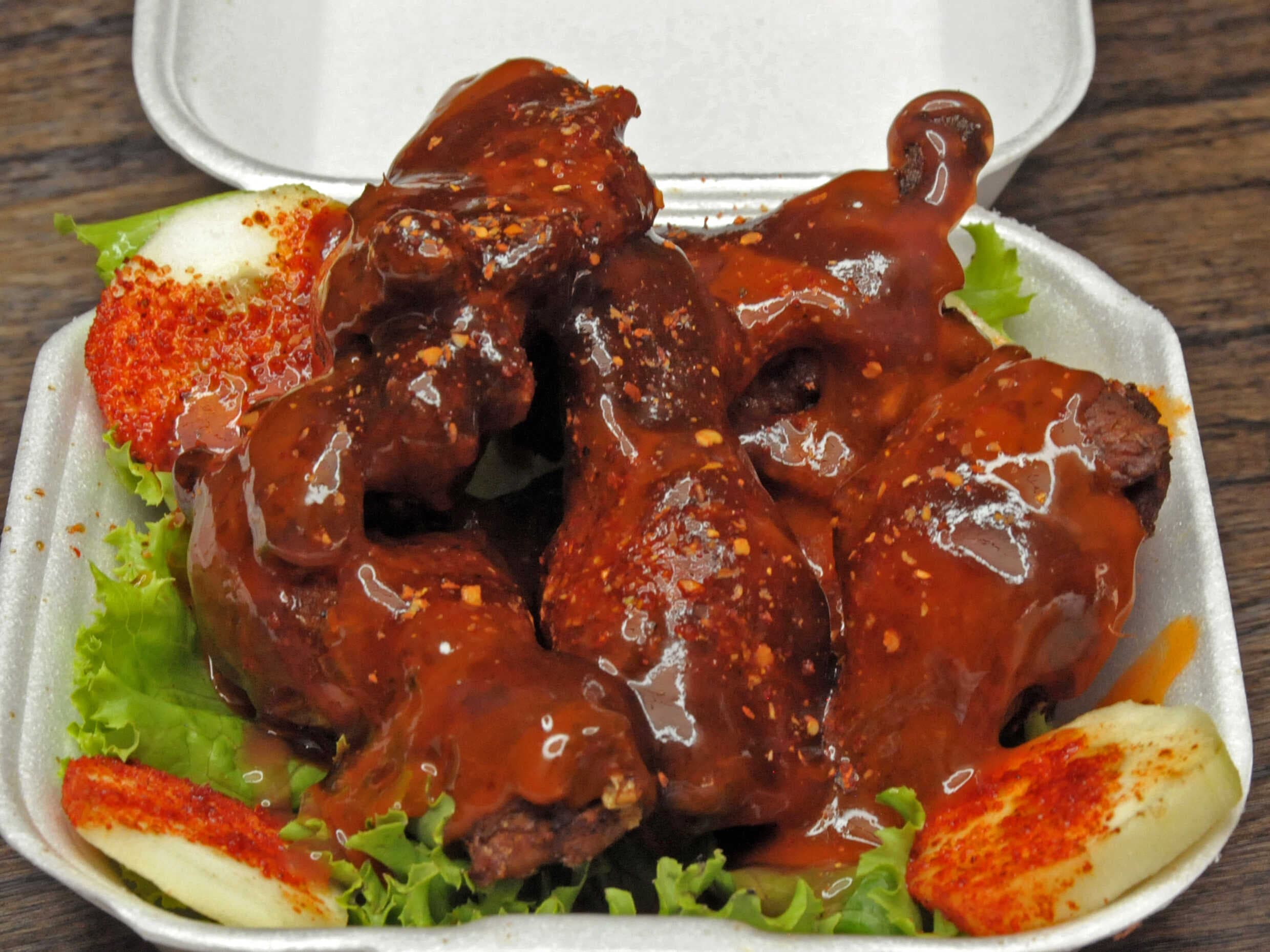 Alitas Fritas BBQ 5pzs