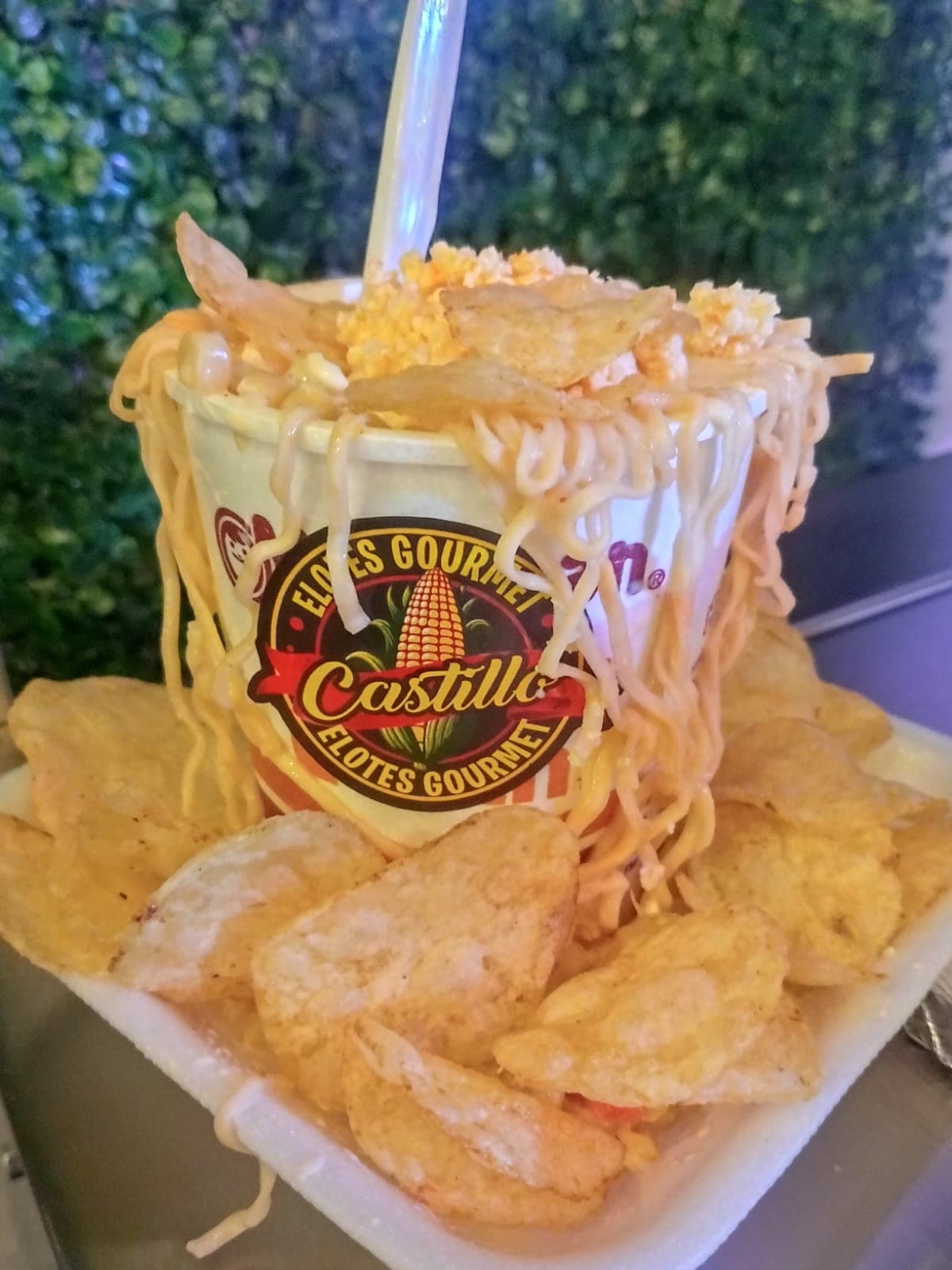 Maruchan con Elote
