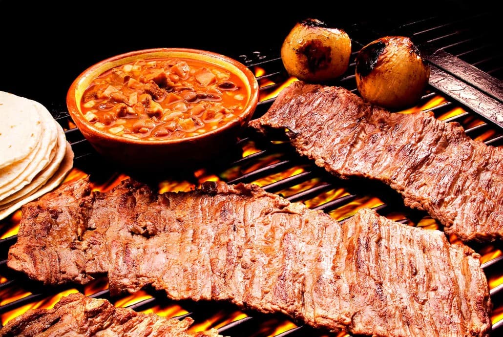 Charola de arrachera