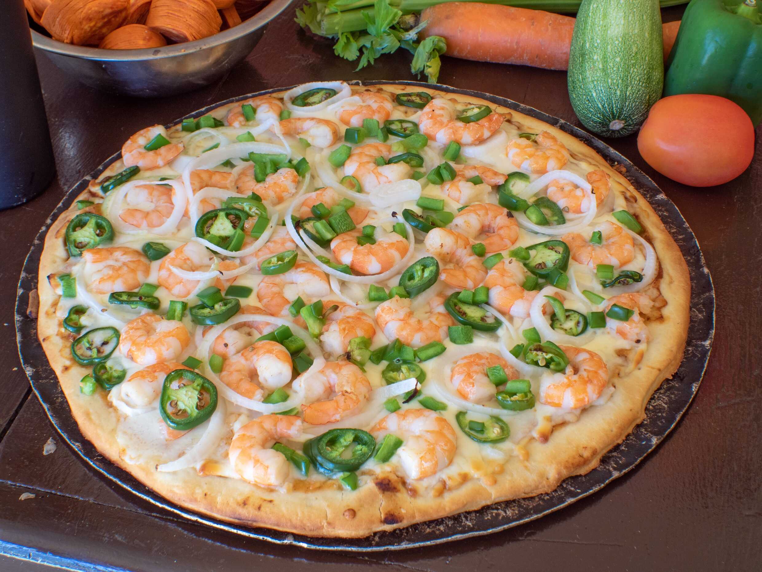 Pizza de camaron