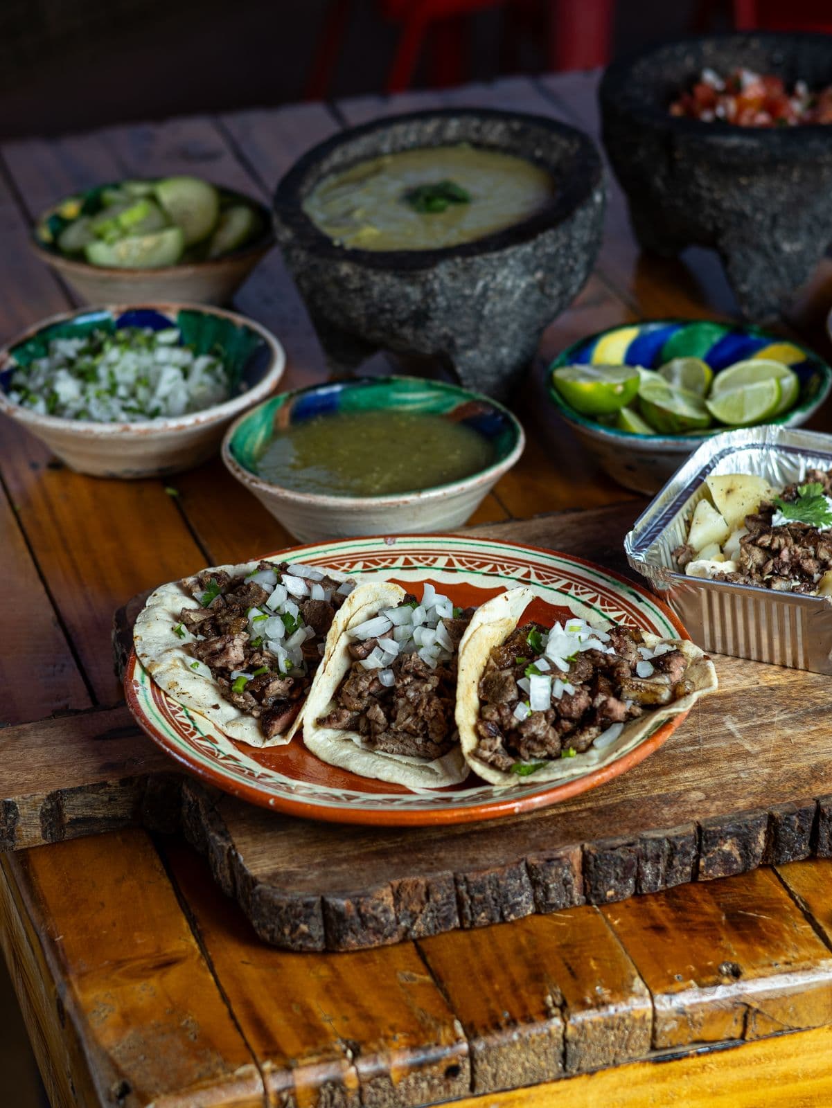 Orden Tacos de Asada en Maiz