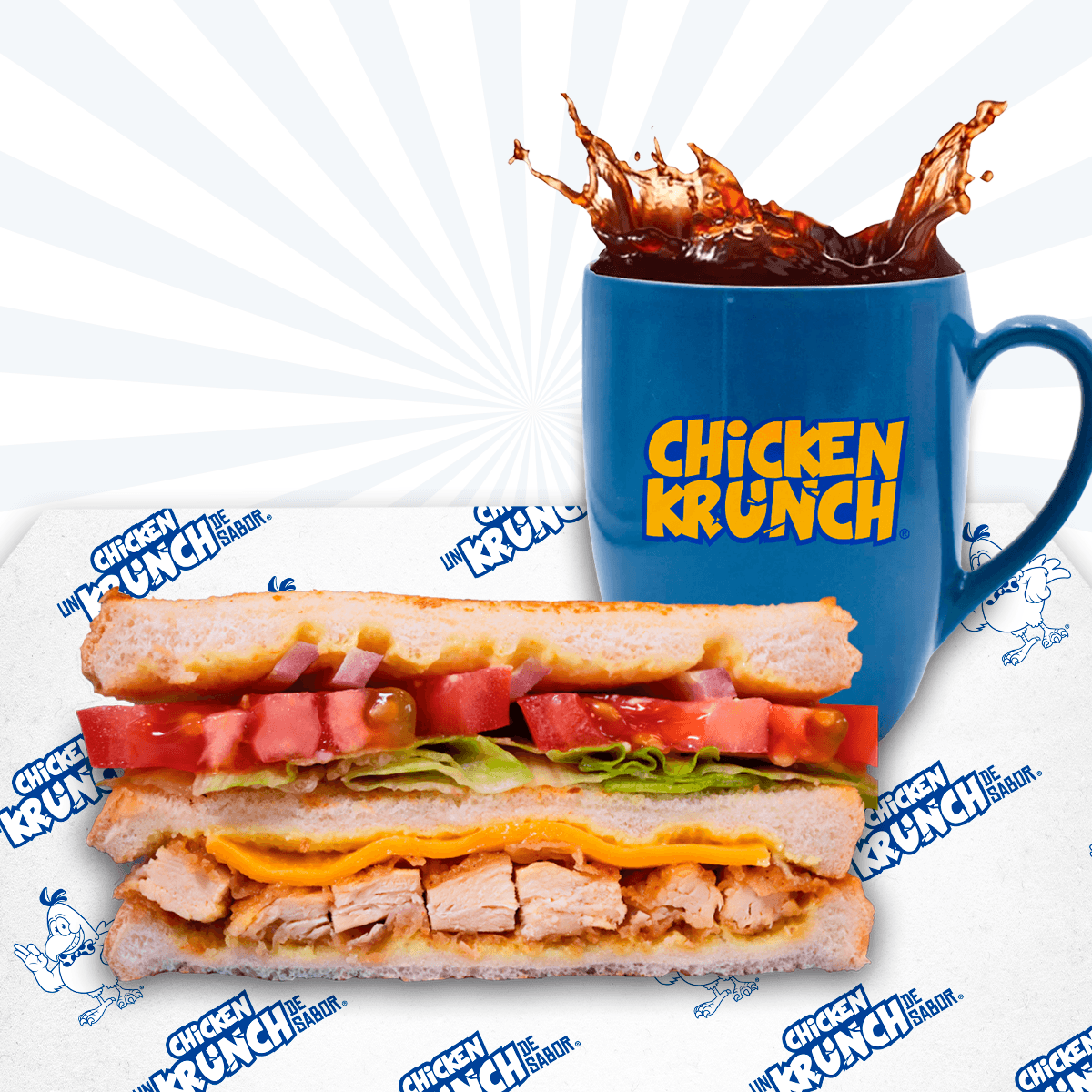 Pak Sándwich de Pollo y 1 Café