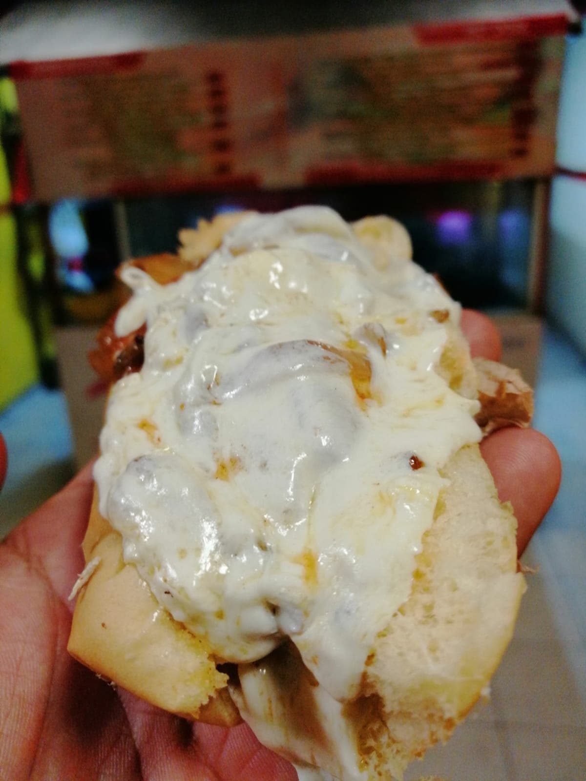 Hot Dog con Queso de Hebra
