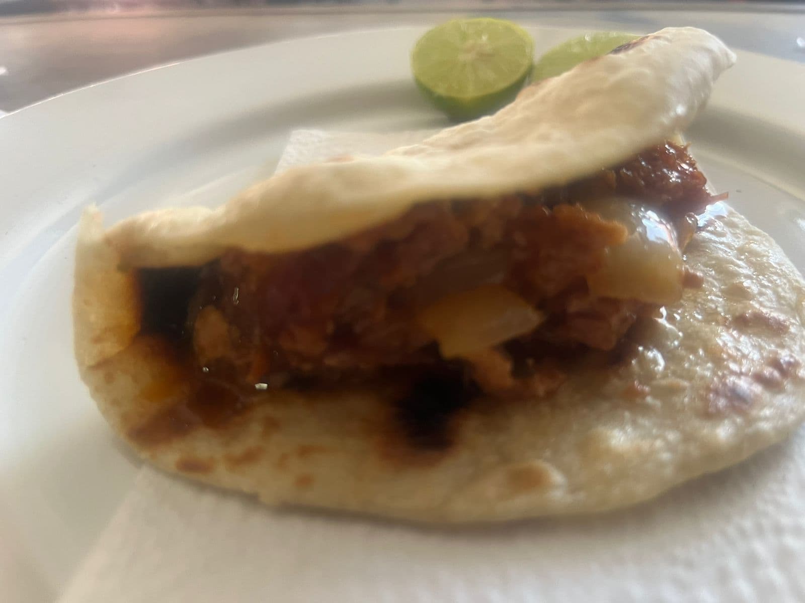 Taco Prensado en Rojo