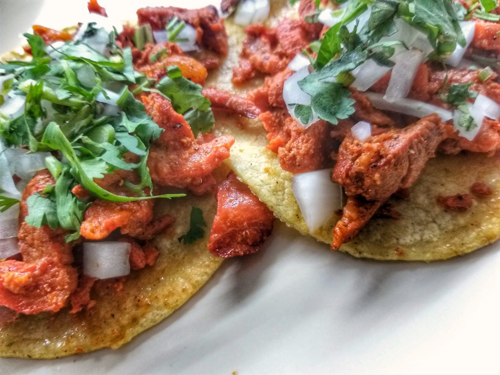 Taco de Pastor Directo del Trompo con Queso