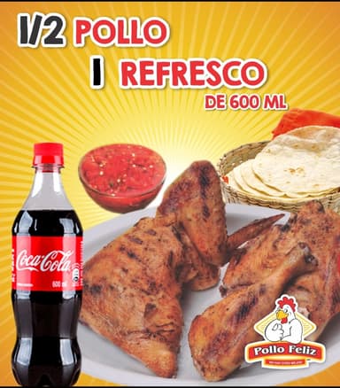 Combo Coca - Cola 1/2 Pollo