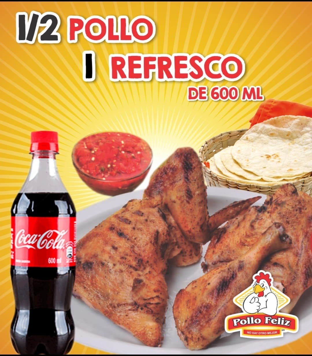 Combo Coca - Cola 1/2 Pollo