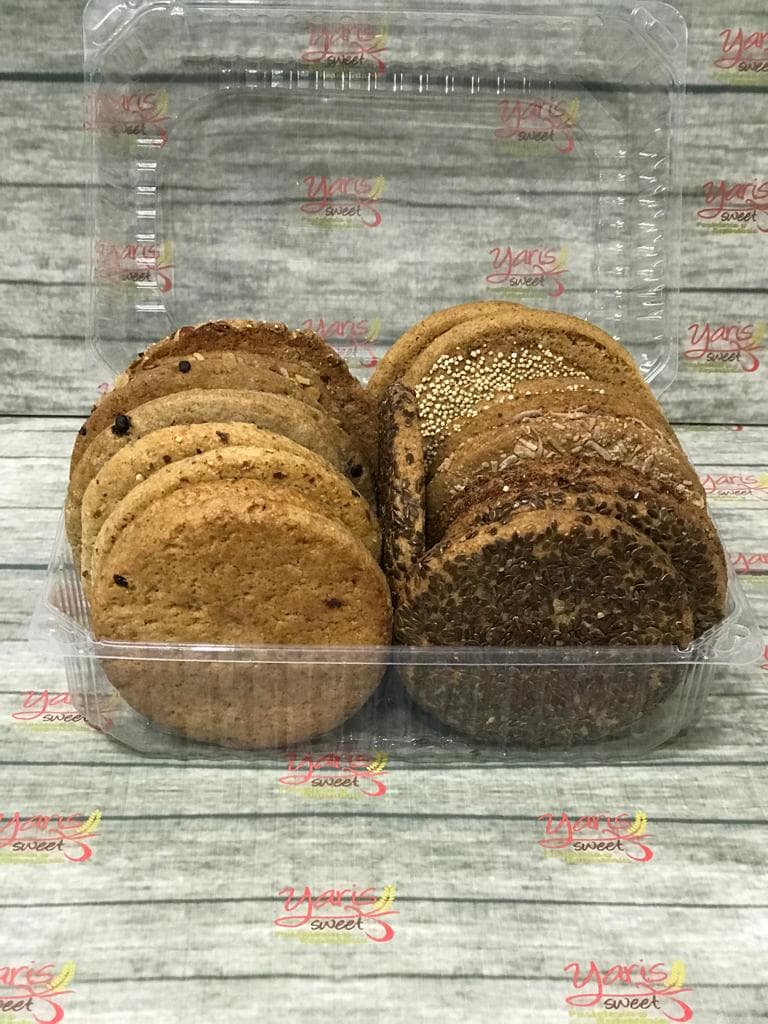 Caja de galleta integral surtida con 23 pz