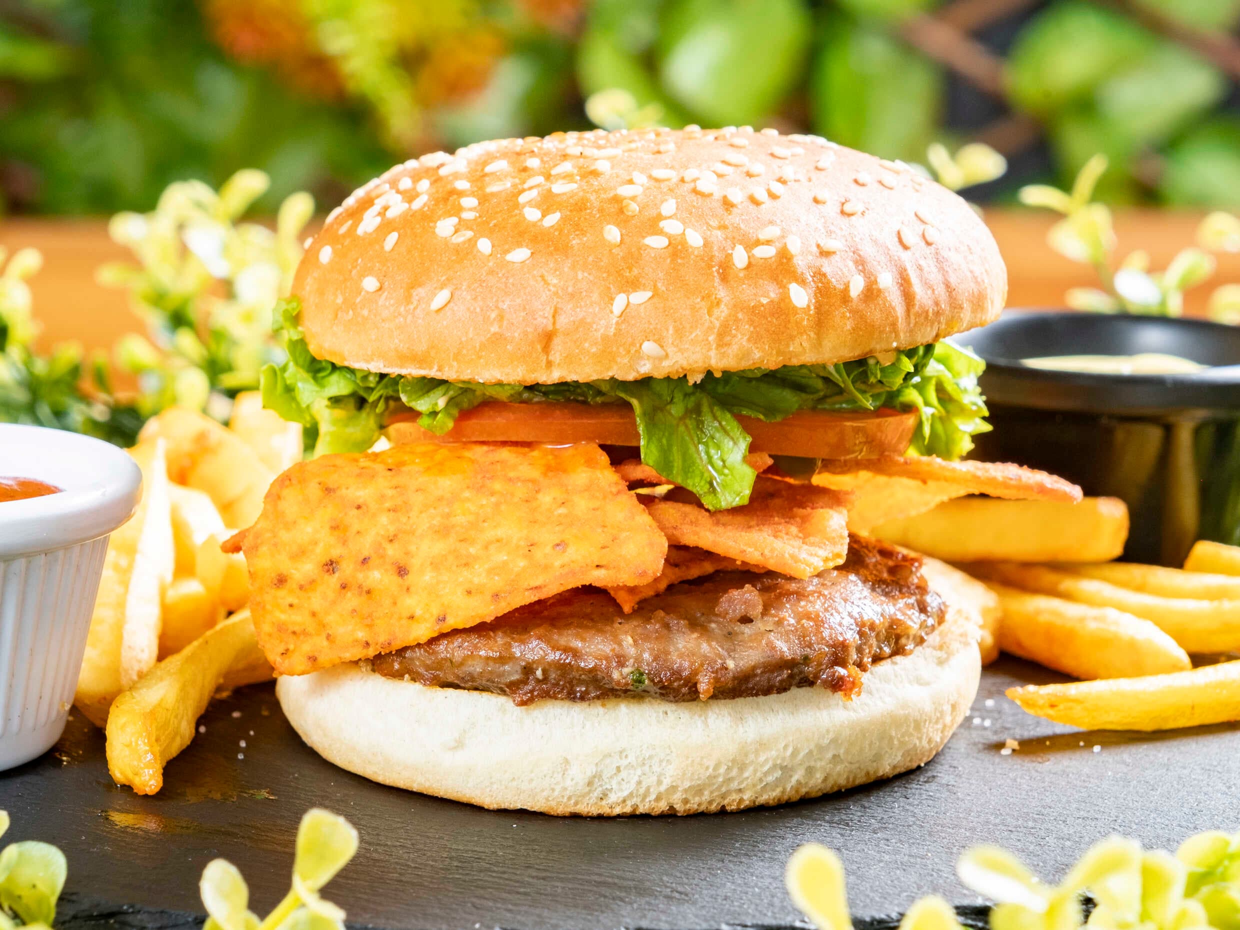 Hamburguesa Pequeña Mexicana Carne Artesanal