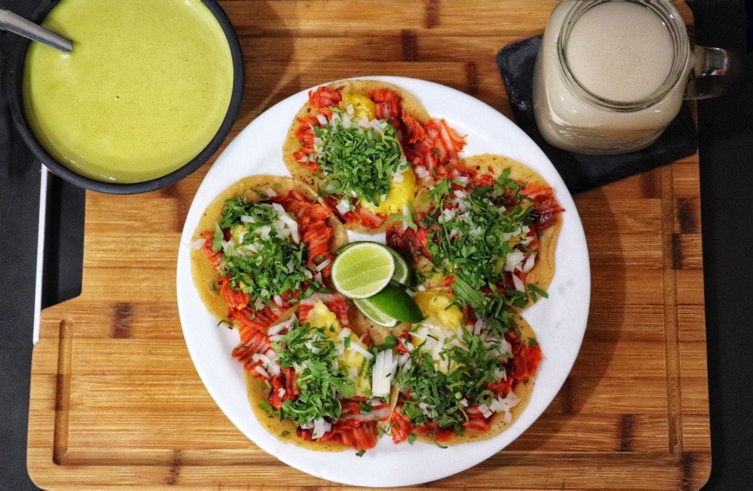 TACO DE PASTOR CON QUESO