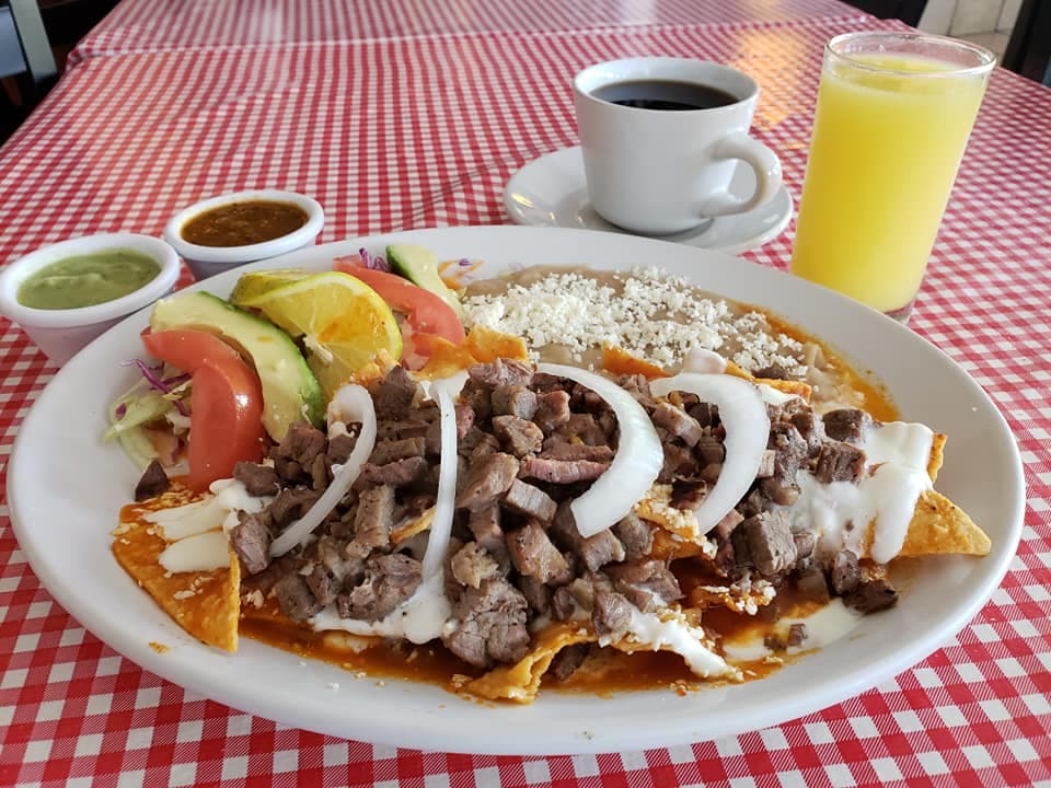 Chilaquiles con Asada