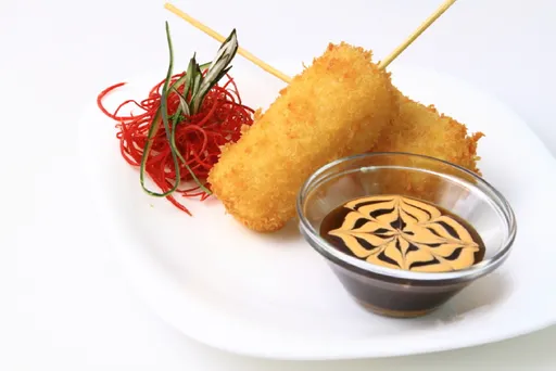 Kushiage de Camarón con Queso Pieza