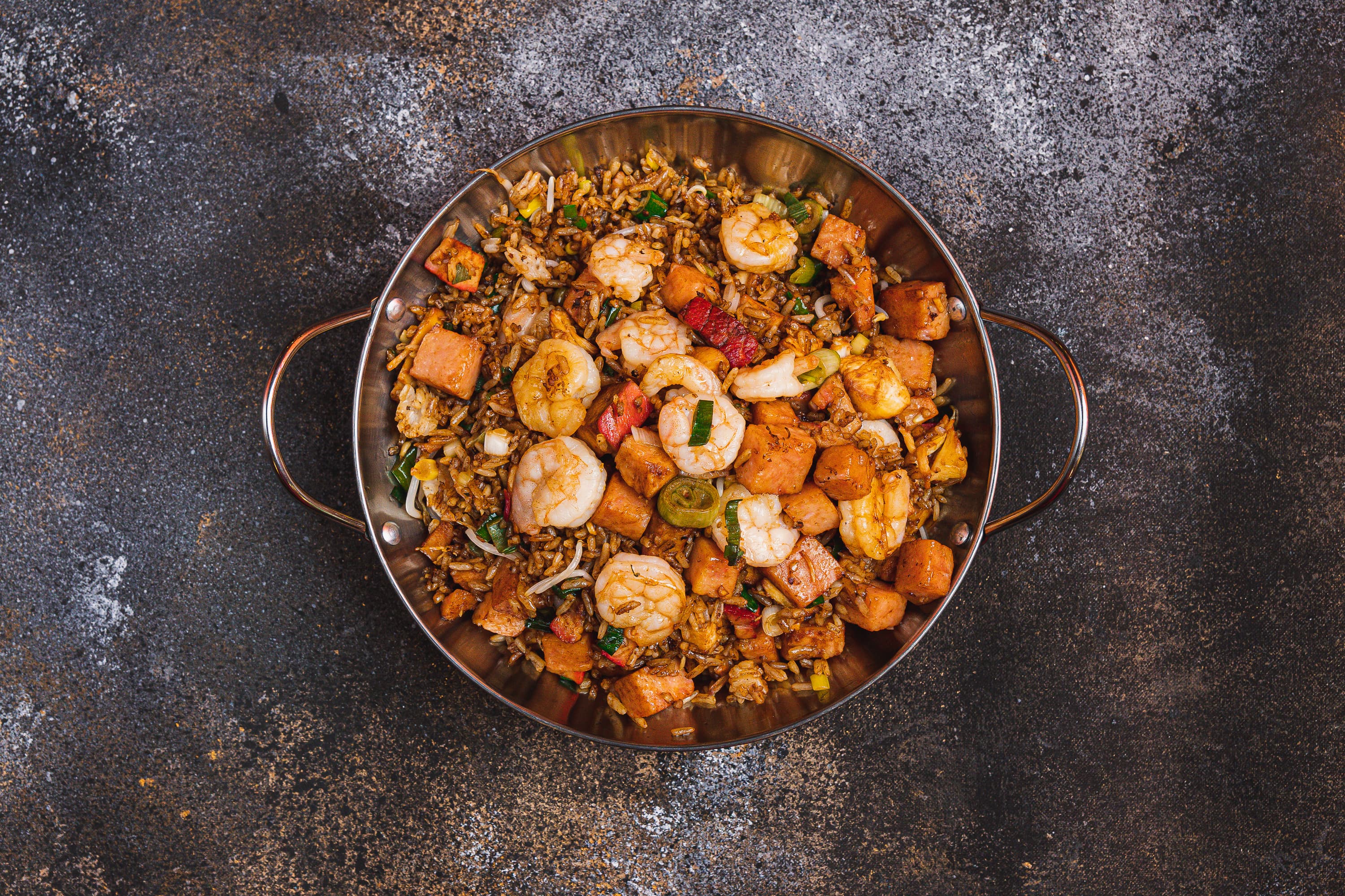 Arroz Frito Especial con Camarones