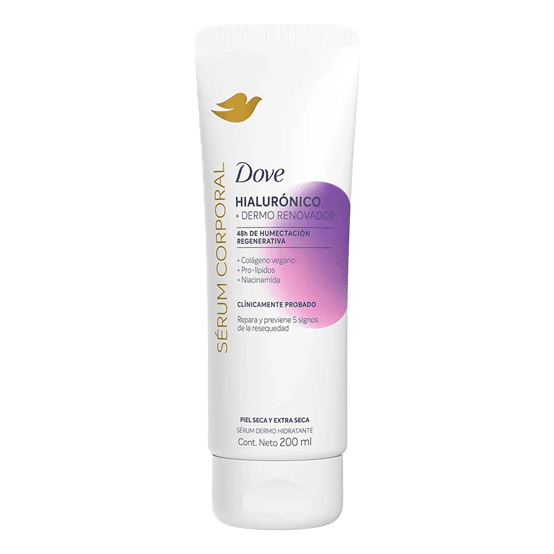 Crema Corporal Piel Seca Dove Serum Hialuronico Blister 200 ml