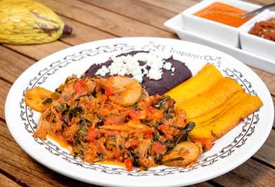 Chaya con carne salada