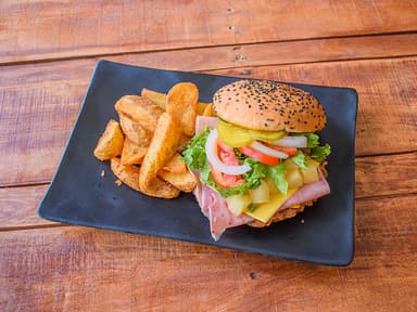 Hamburguesa Hawaiana de Res