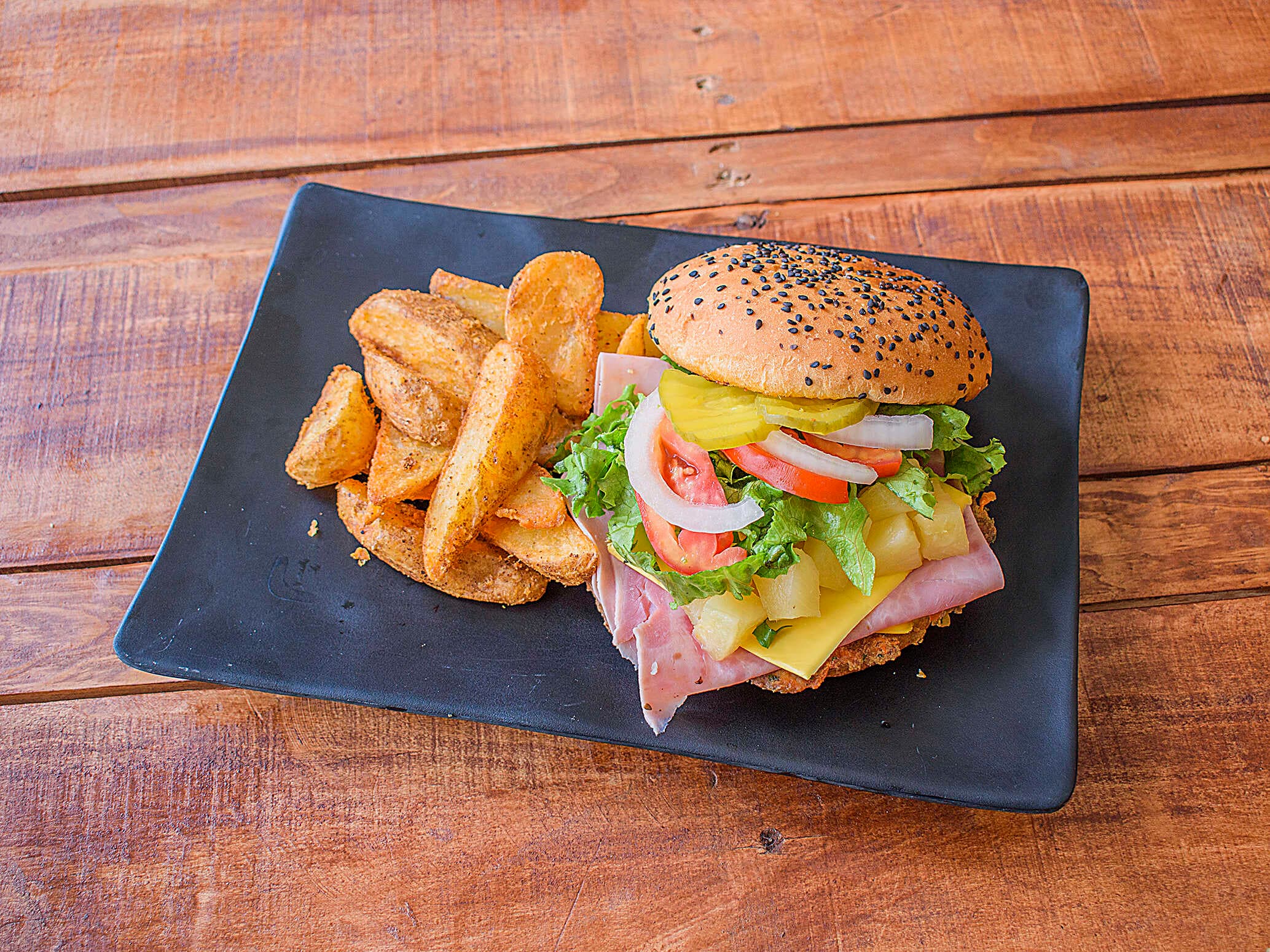 Hamburguesa Hawaiana de Res