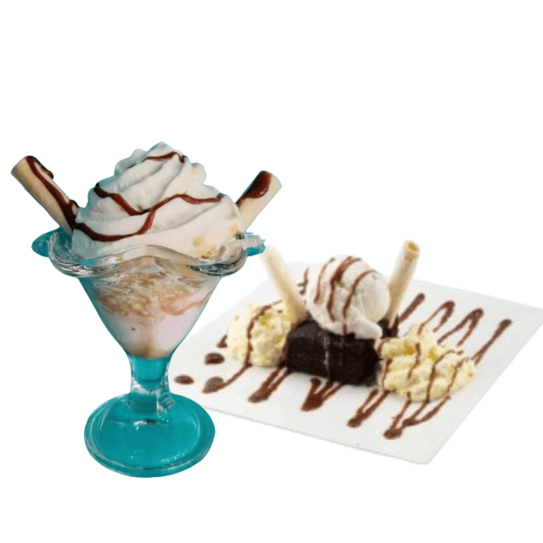 Copa Queso + Brownie Con Helado