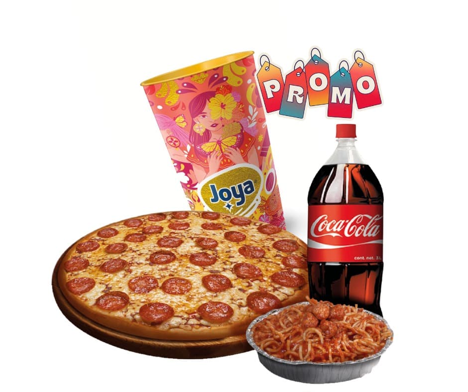 Paquete Pepperoni + Refresco Fam Coca - Cola 1.75