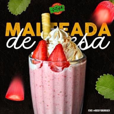 Malteada de Fresa